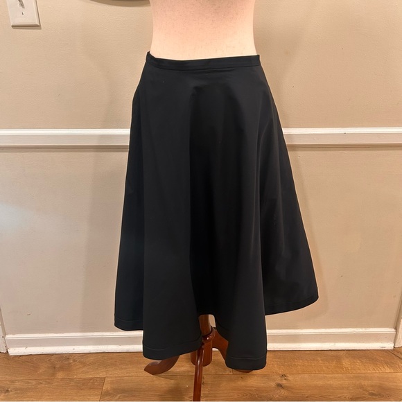 ASPESI black swing skirt, knee length - Size IT 42 / US Medium - Picture 6 of 7